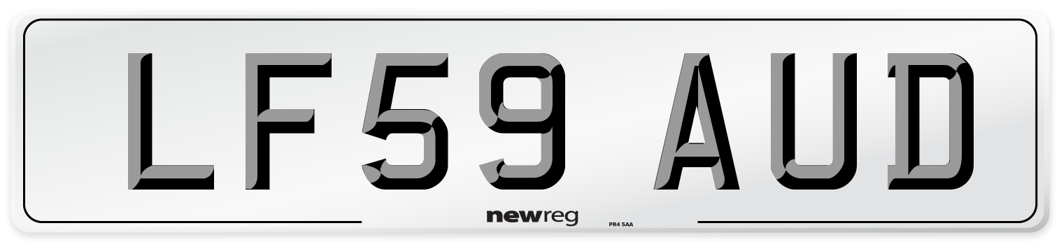 LF59 AUD Number Plate from New Reg
